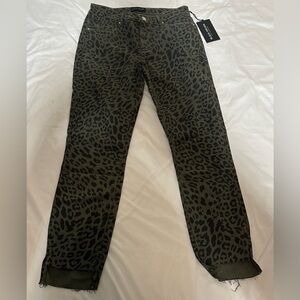 Black Orchid Leopard Print Pants size 28